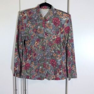 Sampaguita  Long Sleeve Floral Top Size 9 (Small)